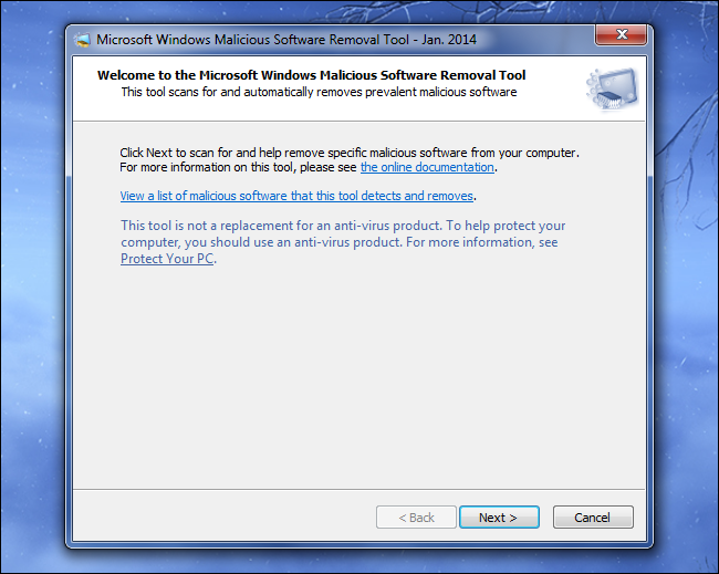 Microsoft windows malicious removal tool free